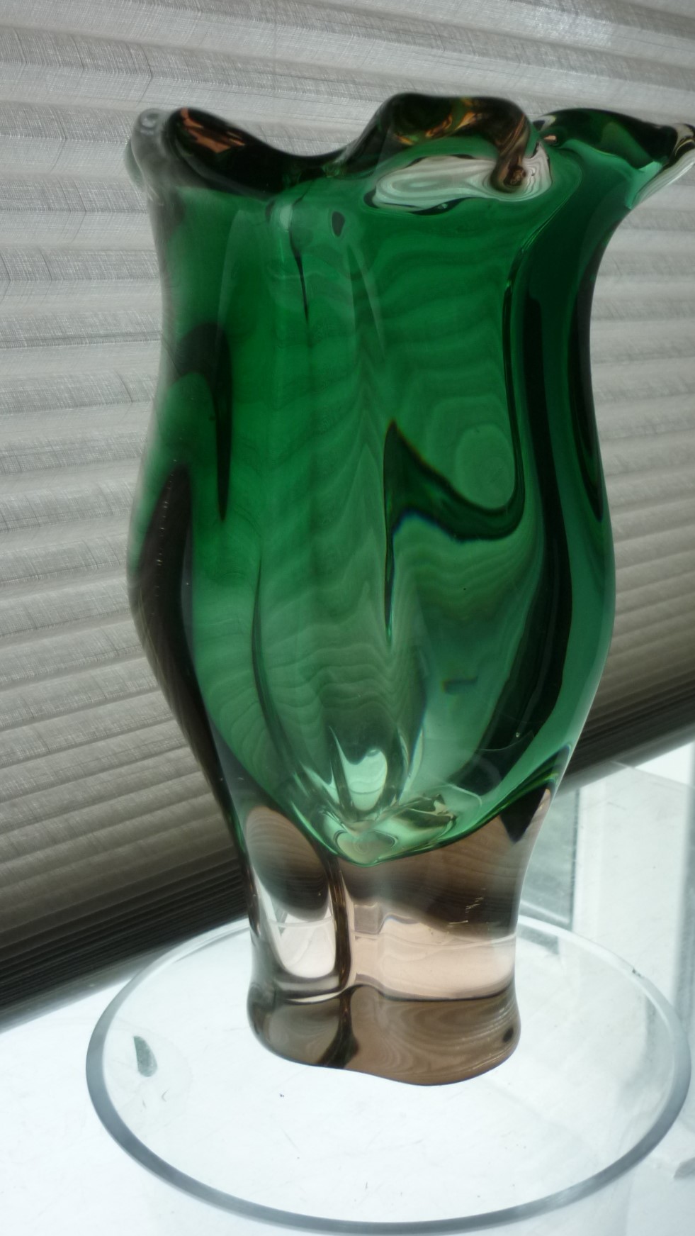1960s Czech glass designed by Joseph Hospodka for the Chribska glassworks. 