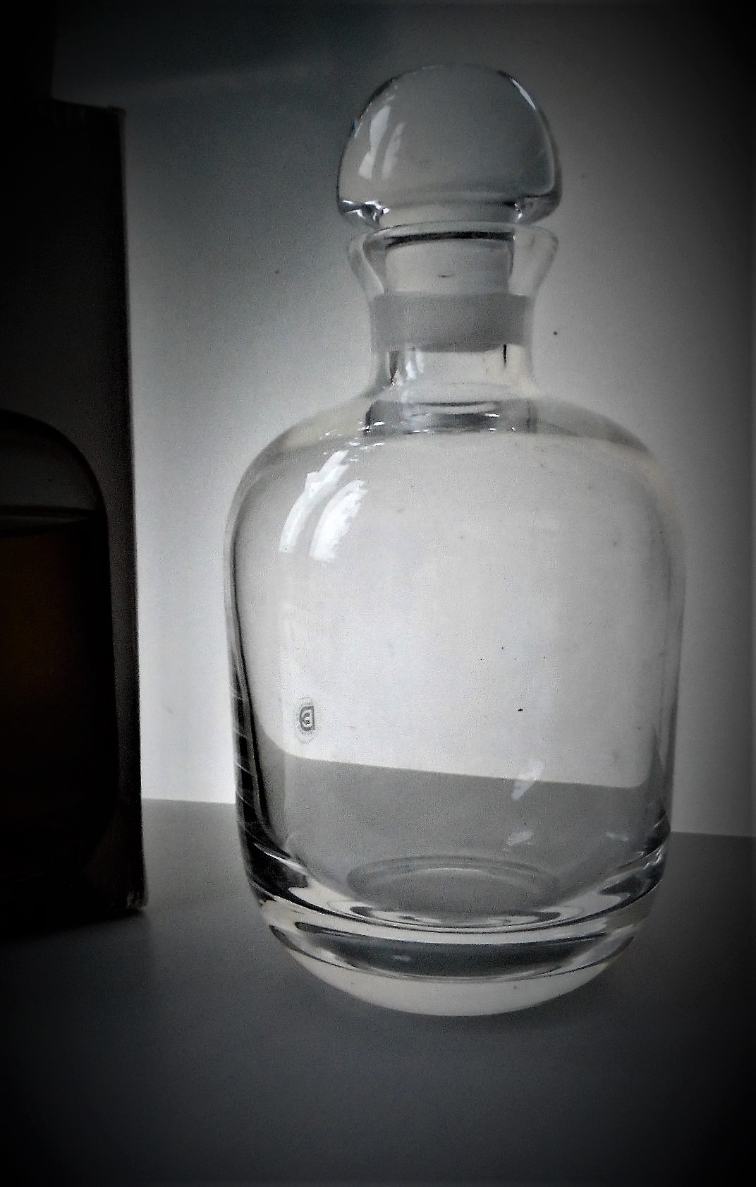 70s vintage Dartington Glass “Devon” Decanter designed by Frank Thrower Pattern No.295