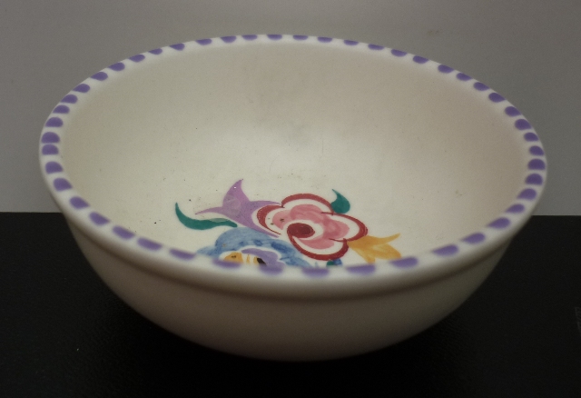 A 50s Vintage Poole Pottery traditional sprig pattern vintage dish. 