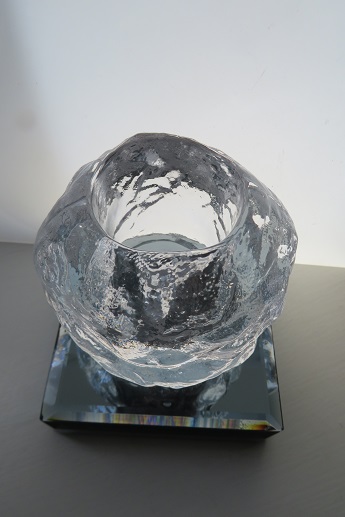 Mid century Kosta Boda SNOWBALL Glass Votive/Tealight Holder.