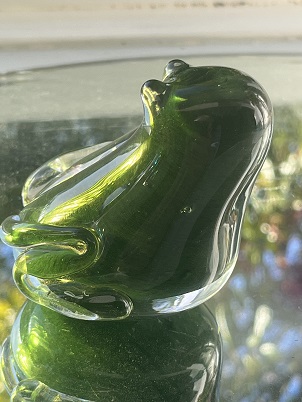 Charming Langham Glass Frog Figurine