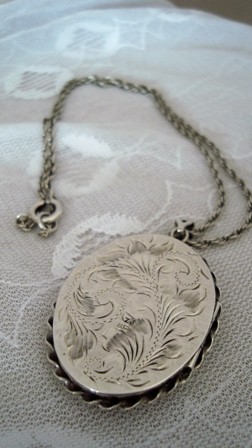 Vintage Sheffield Silver Locket and Chain