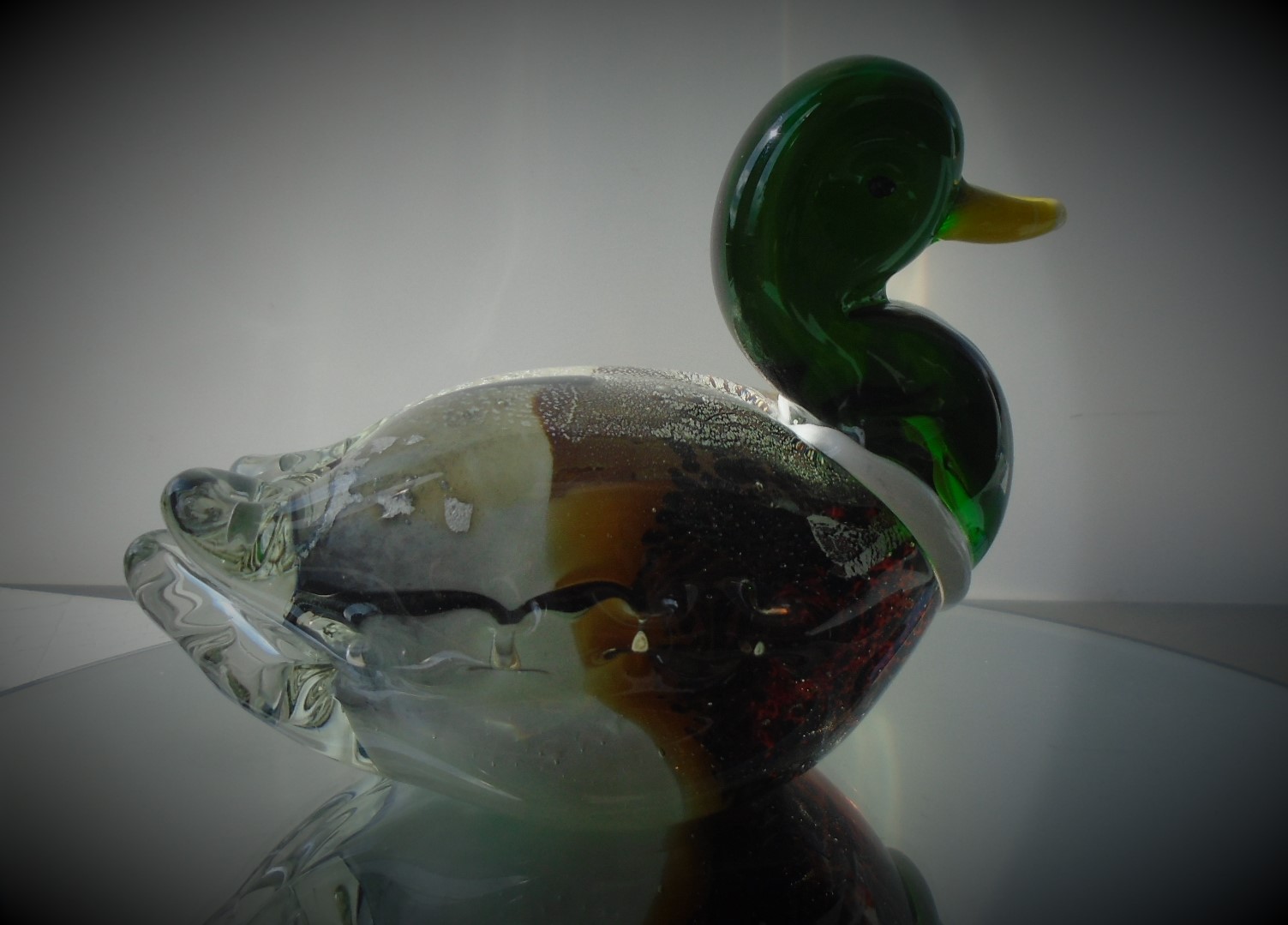 A super decorative collectable Murano Glass Mallard Duck.