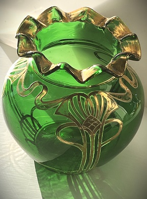 Josephinenhutte Art Nouveau Vase
