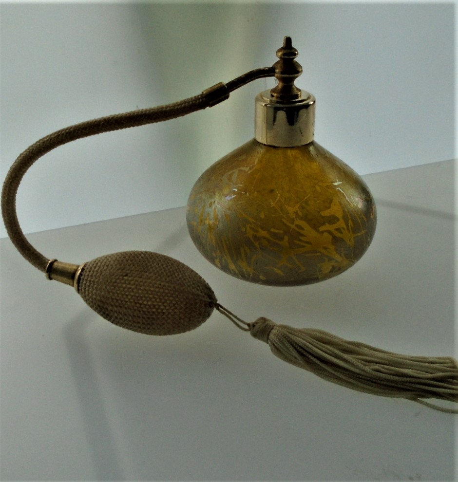 Super example of a Royal Brierley Studio Glass Perfume Atomiser