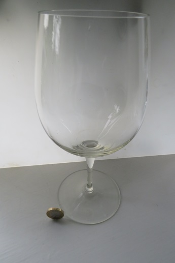 A very large wine glass.