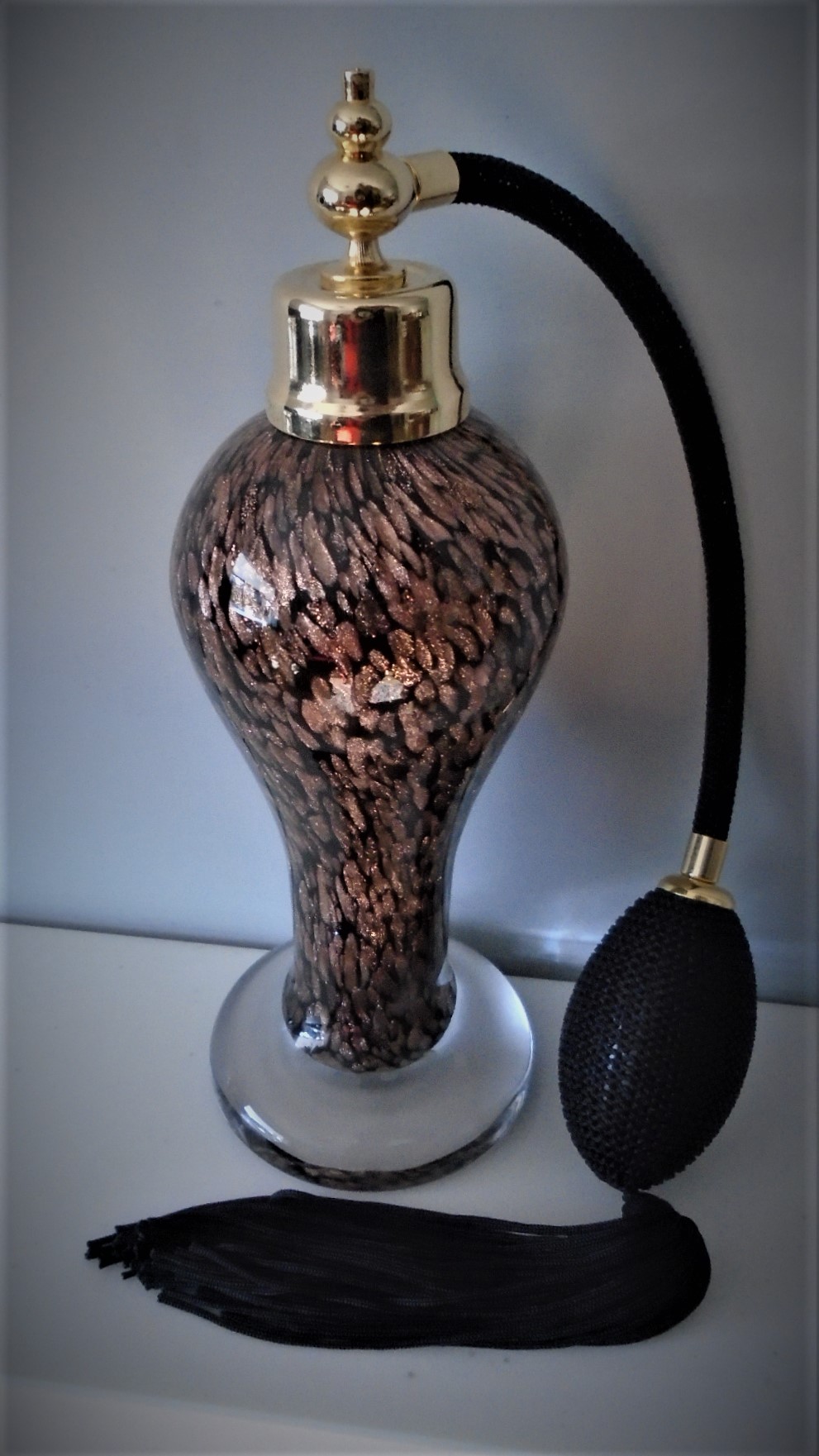 Stunning 60s vintage Murano Glass Perfume Atomiser. 
