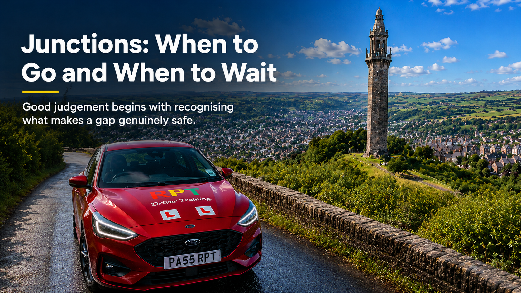 RPT Driver Training car overlooking Halifax and Wa