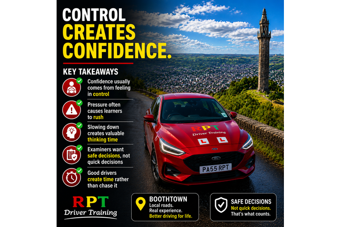 Driving lessons halifax control creates confidence