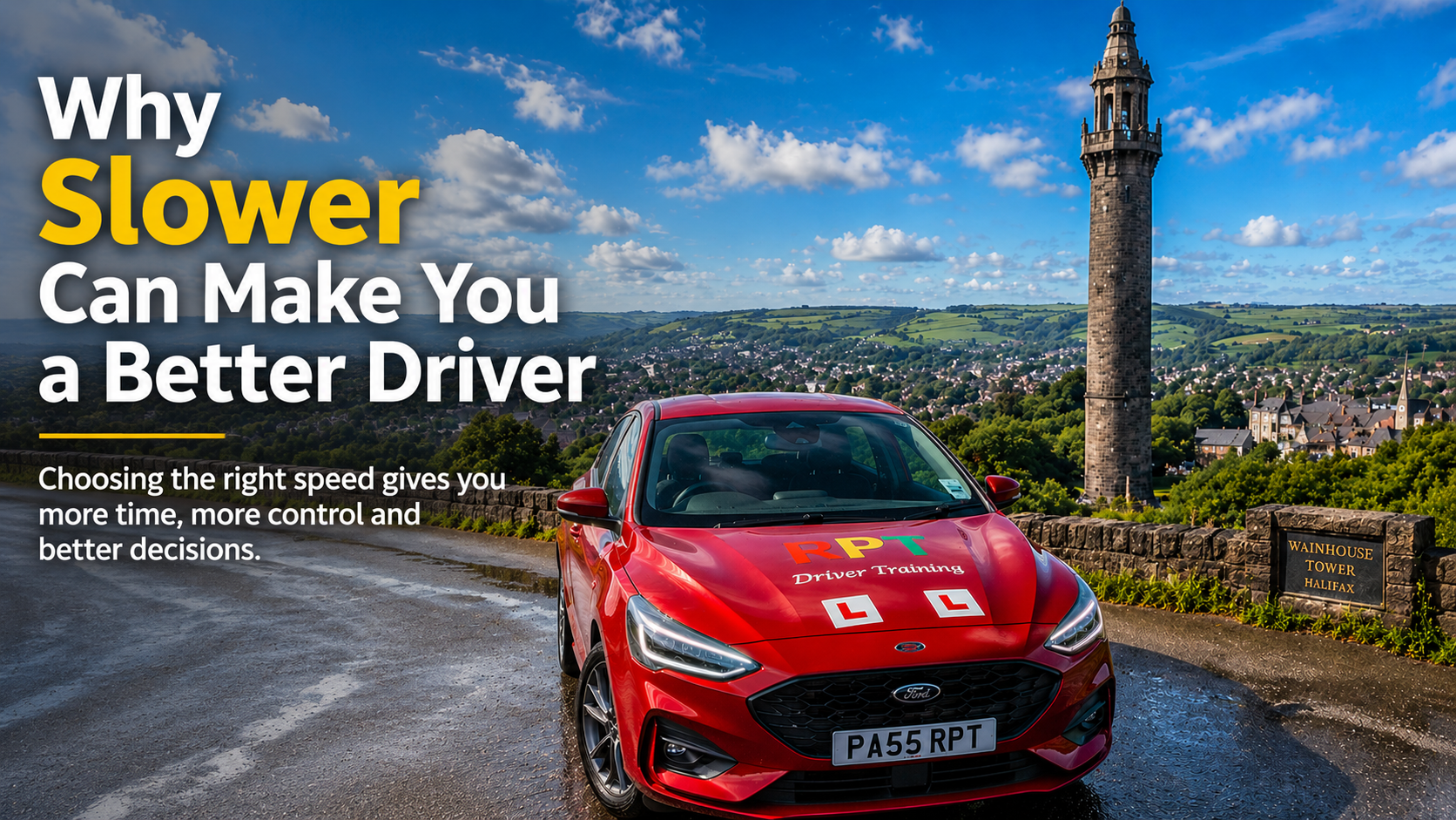 Red RPT Driver Training learner car with Wainhouse