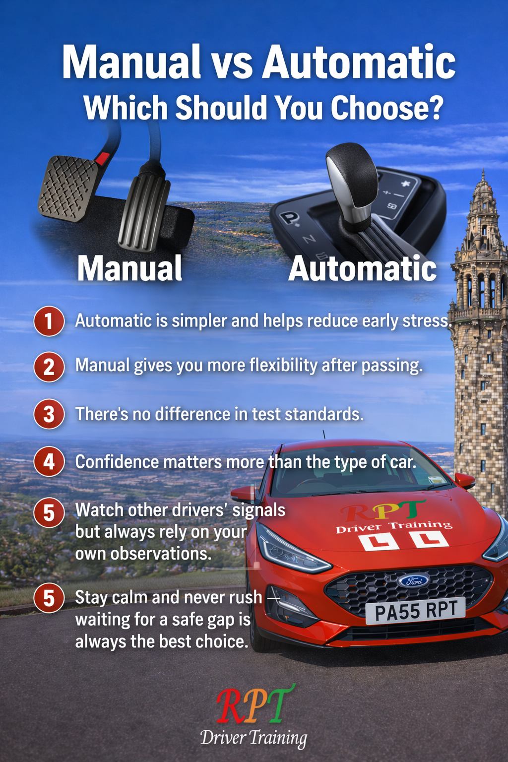 Driving-Lessons-Halifax-Manual V Automatic