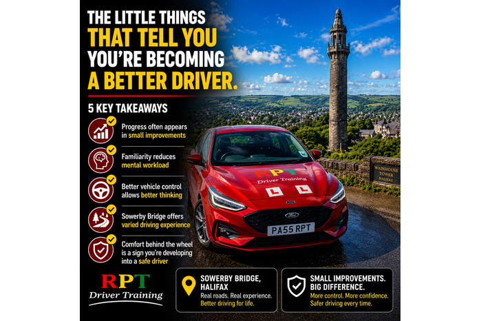 You are becoming a better driver