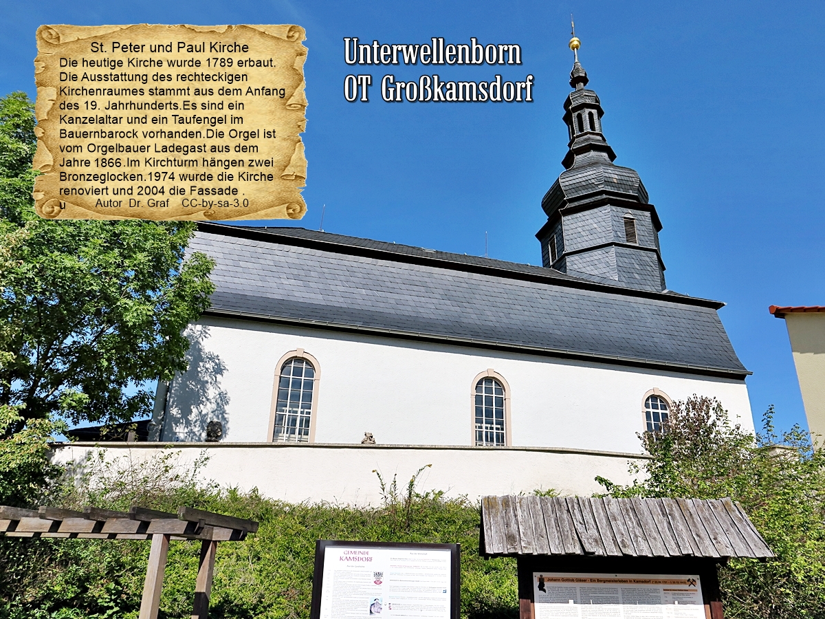 St. Peter und Paul Kirche Unterwellenborn OT Großkamsdorf 180