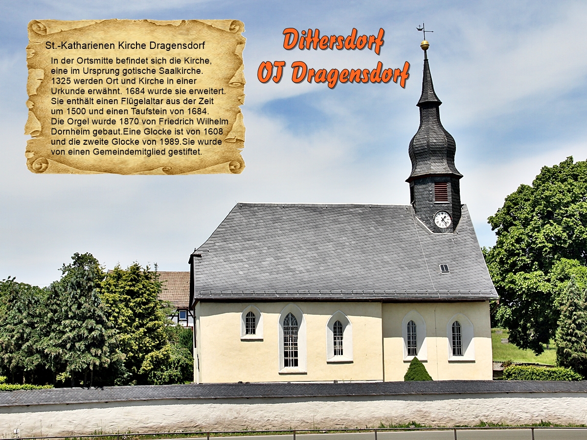 Dittersdorf OT Dragensdorf St.Katharienen Kirche Thüringen 126 