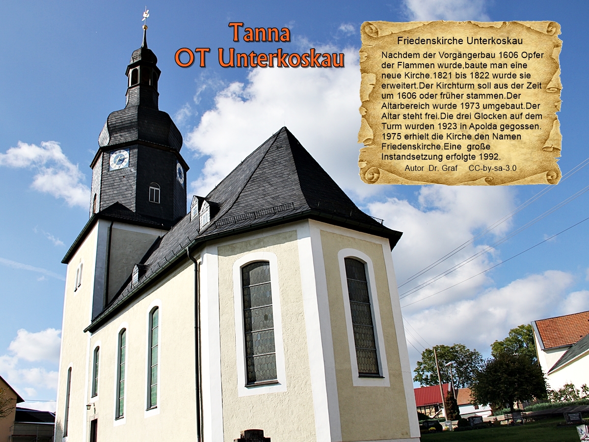 Friedenskirche Tanna OT Unterkoskau 156