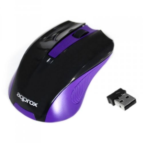 Aqprox Wireless Mouse - Black/Purple