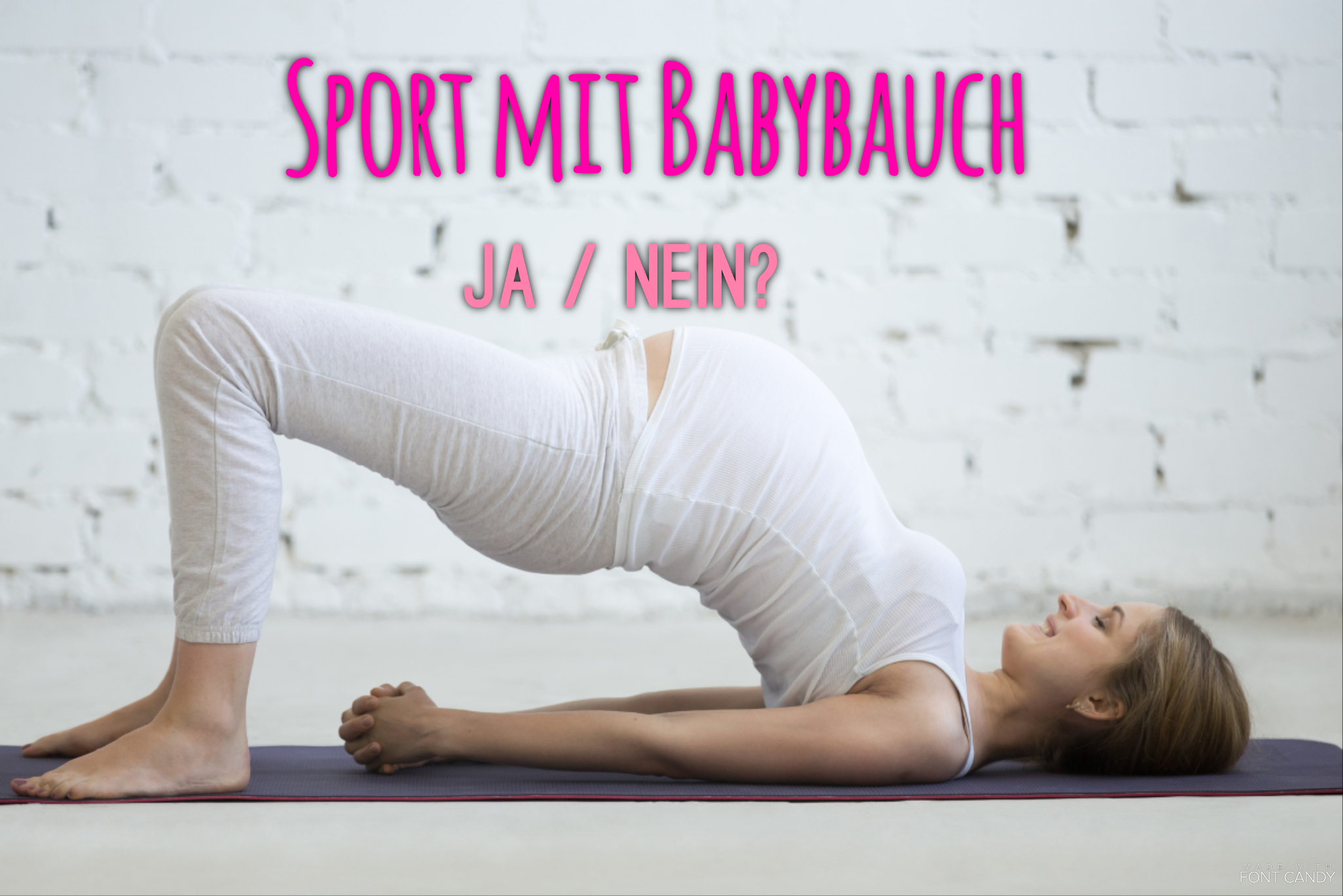 Sport während der Schwangerschaft? Ja / Nein