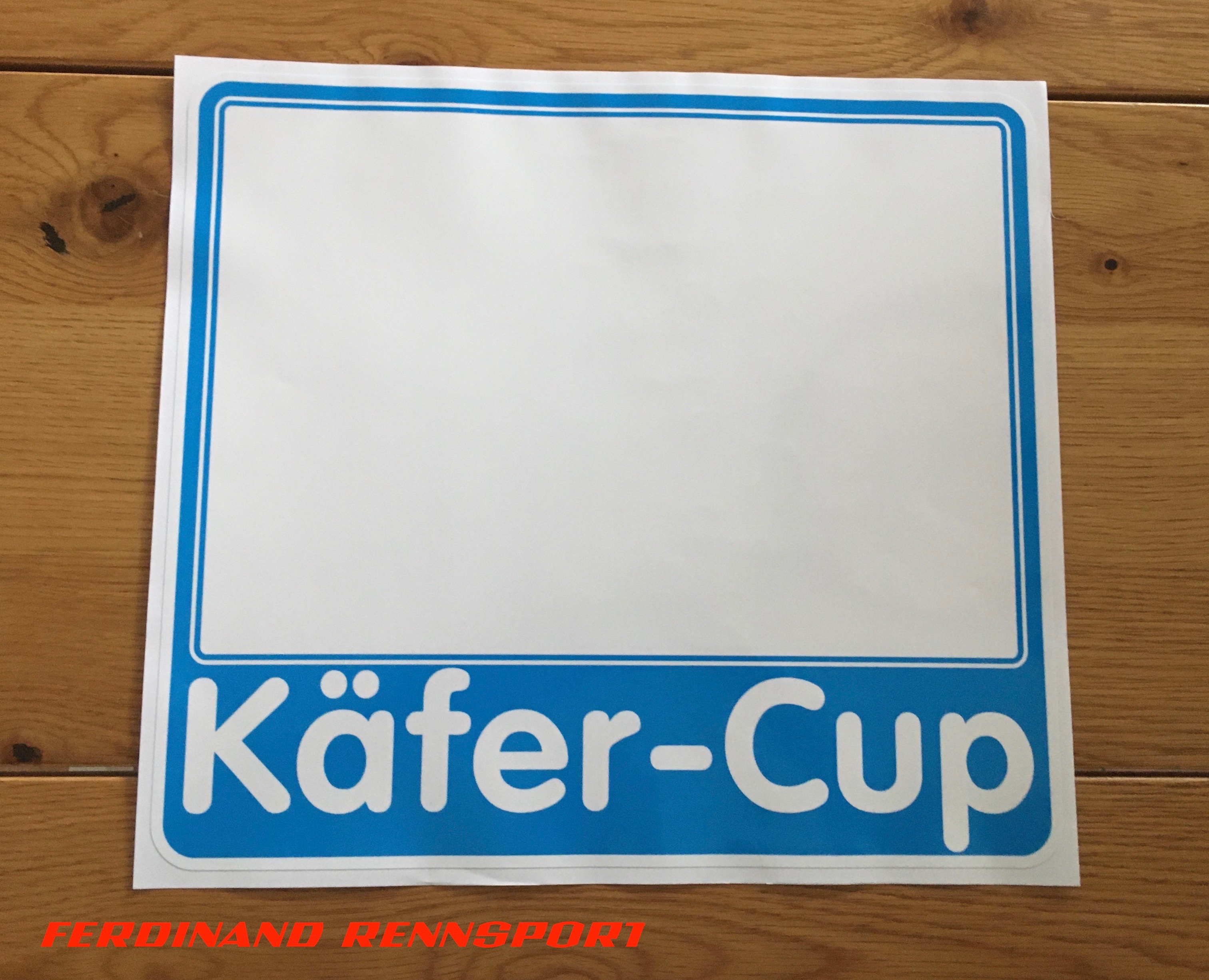 KÄFER CUP Startnummernfeld