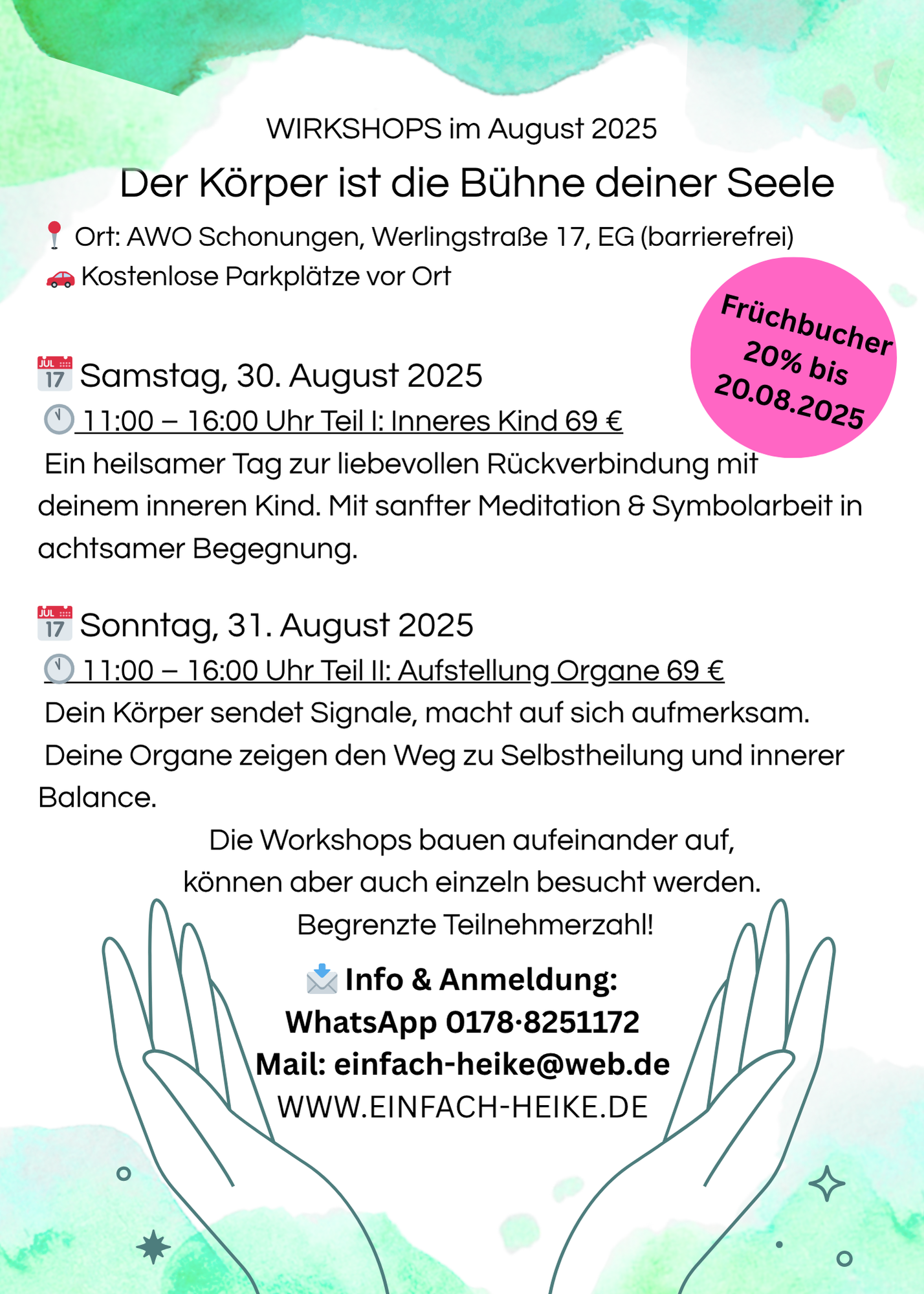WIRKShop Der Körper ist die Bühne deiner Seele