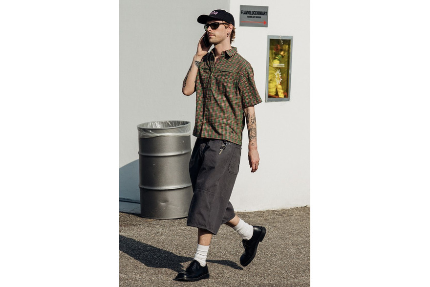 Camisa retro con estampado floral para hombre o mu