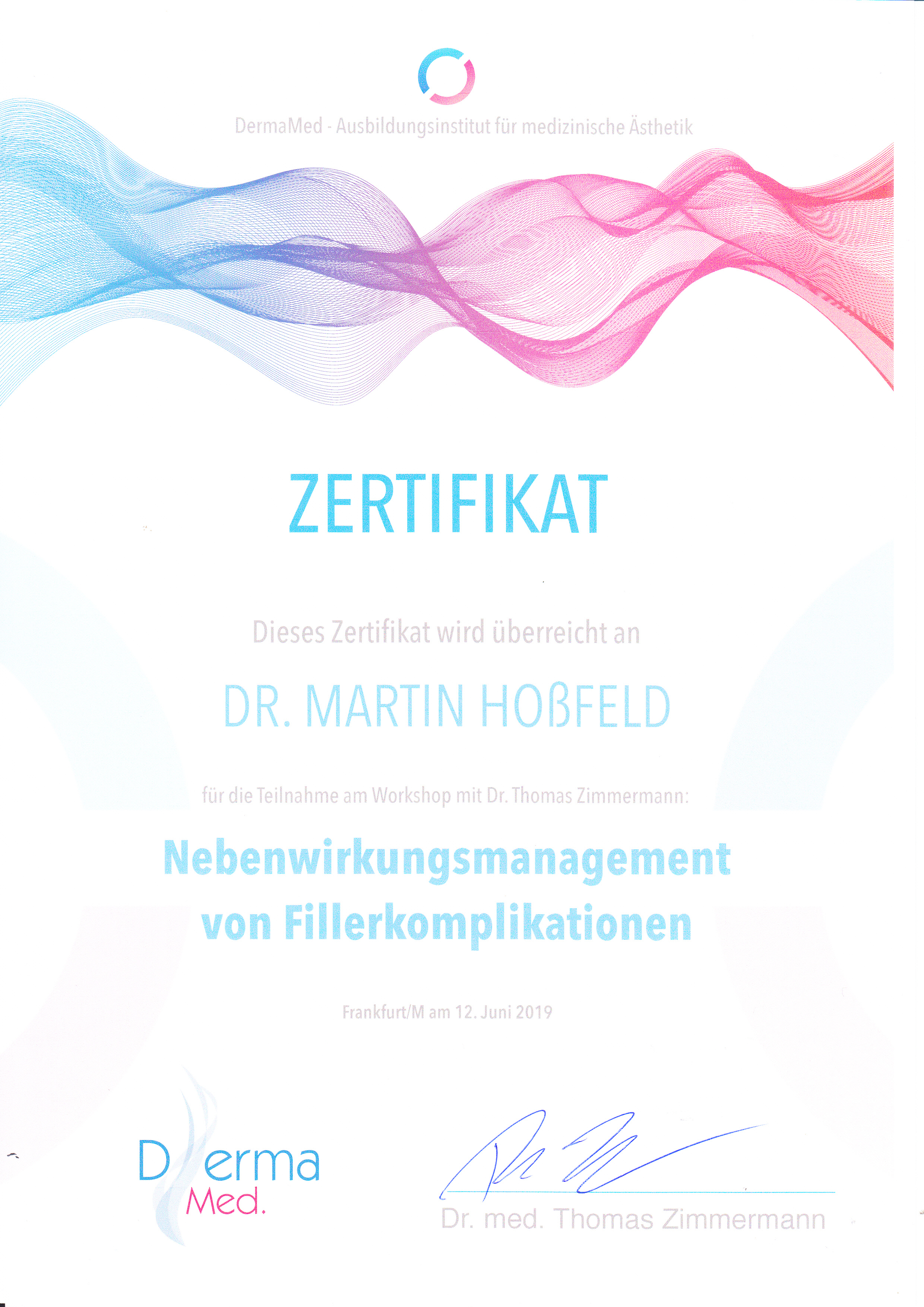 Nebenwirkungsmanagement Hyaluronfiller