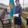 air cadet with standard banner