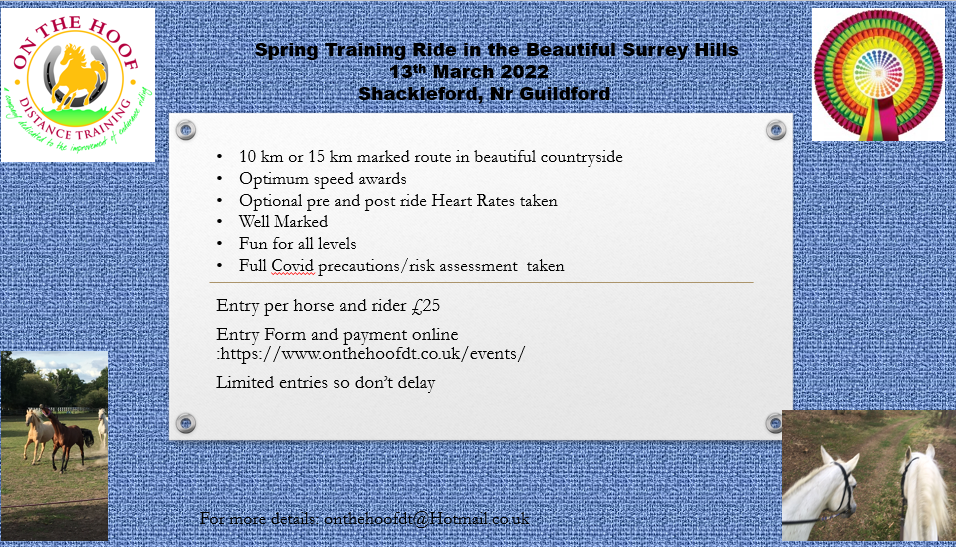 Shackleford Ride 13th March 2022