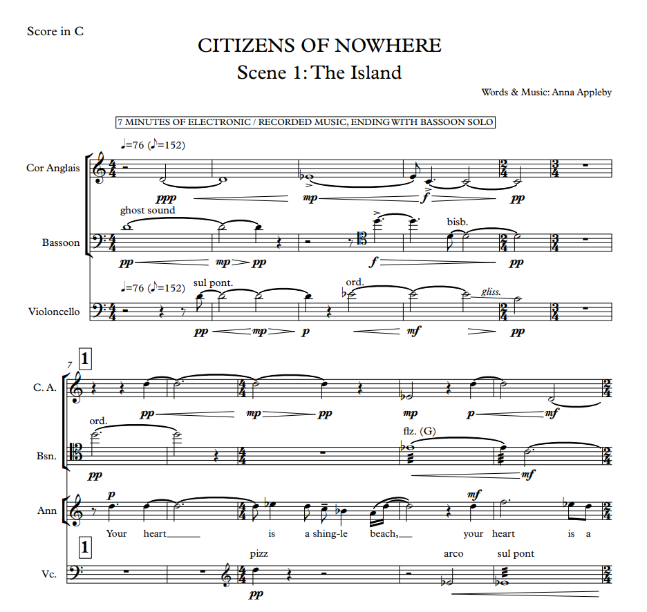 Citizens of Nowhere - Chamber Opera