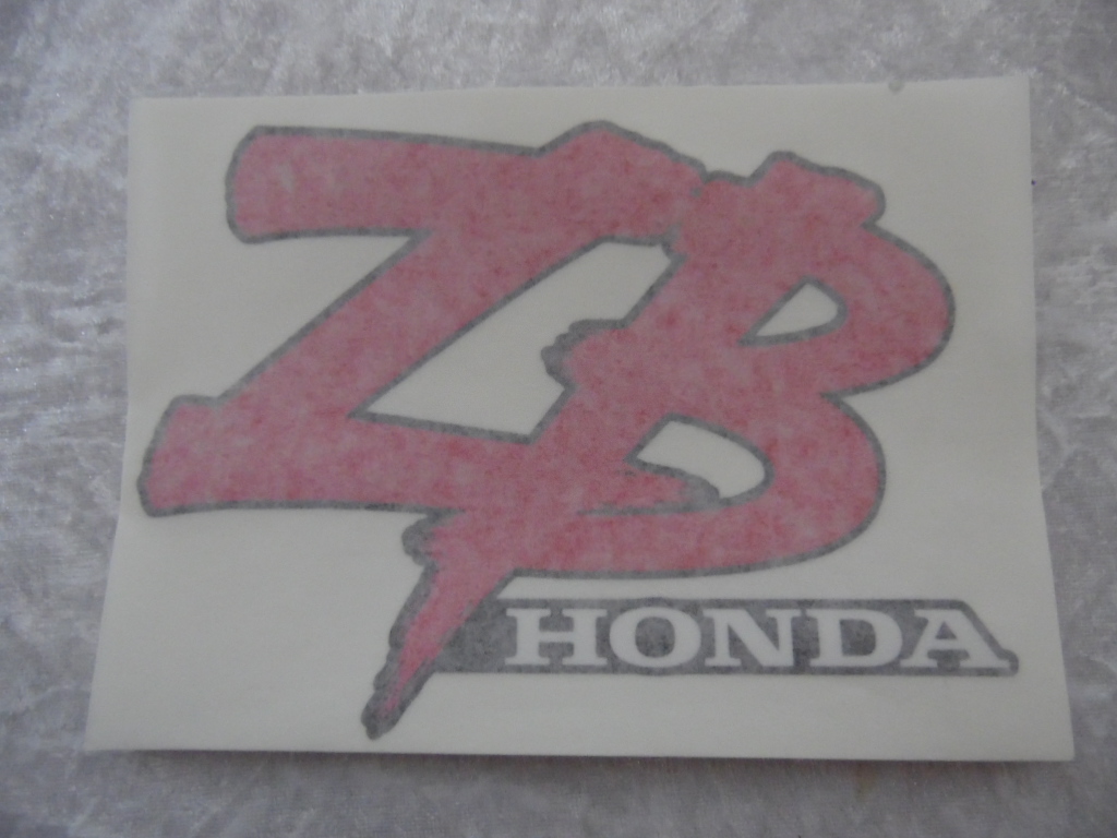 Tankaufkleber Honda ZB (PBR) in rot-schwarz  24,50 EUR