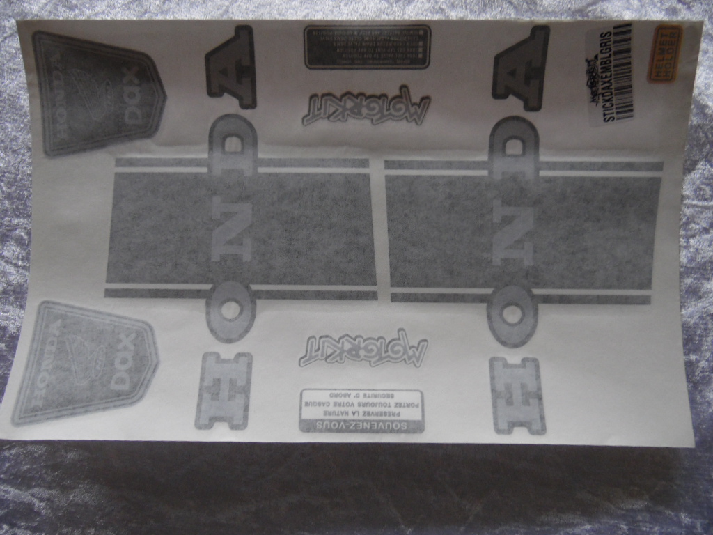 Aufkleber Bauchbinden-Set Dax mit Seitenemblem grau  29,50 EUR