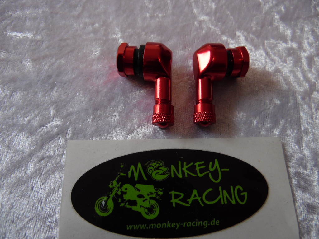 Aluminiumventil 90°, rot eloxiert, 11,3mm, Set  15,95 EUR